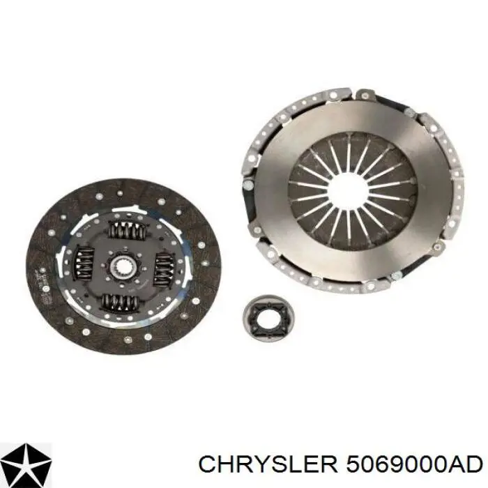 Купить 5069000AD Chrysler Комплект сцепления (диск, корзина, подшипник)
