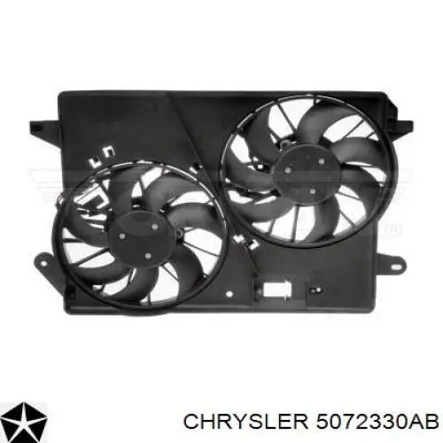 05072330AB Chrysler мотор вентилятора системы охлаждения