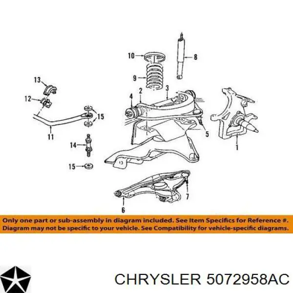 5072958AC Chrysler Палец шаровой нижний
