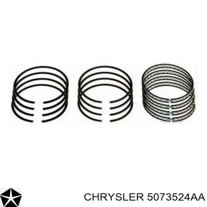 4897024AA Chrysler кольца поршневые комплект на мотор, std.