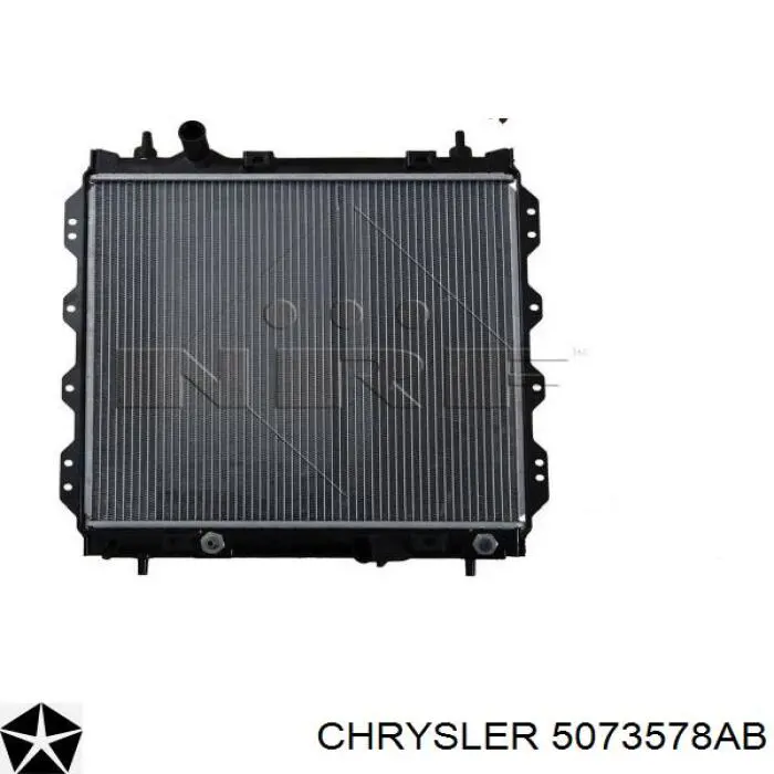 5073578AB Chrysler radiador de esfriamento de motor