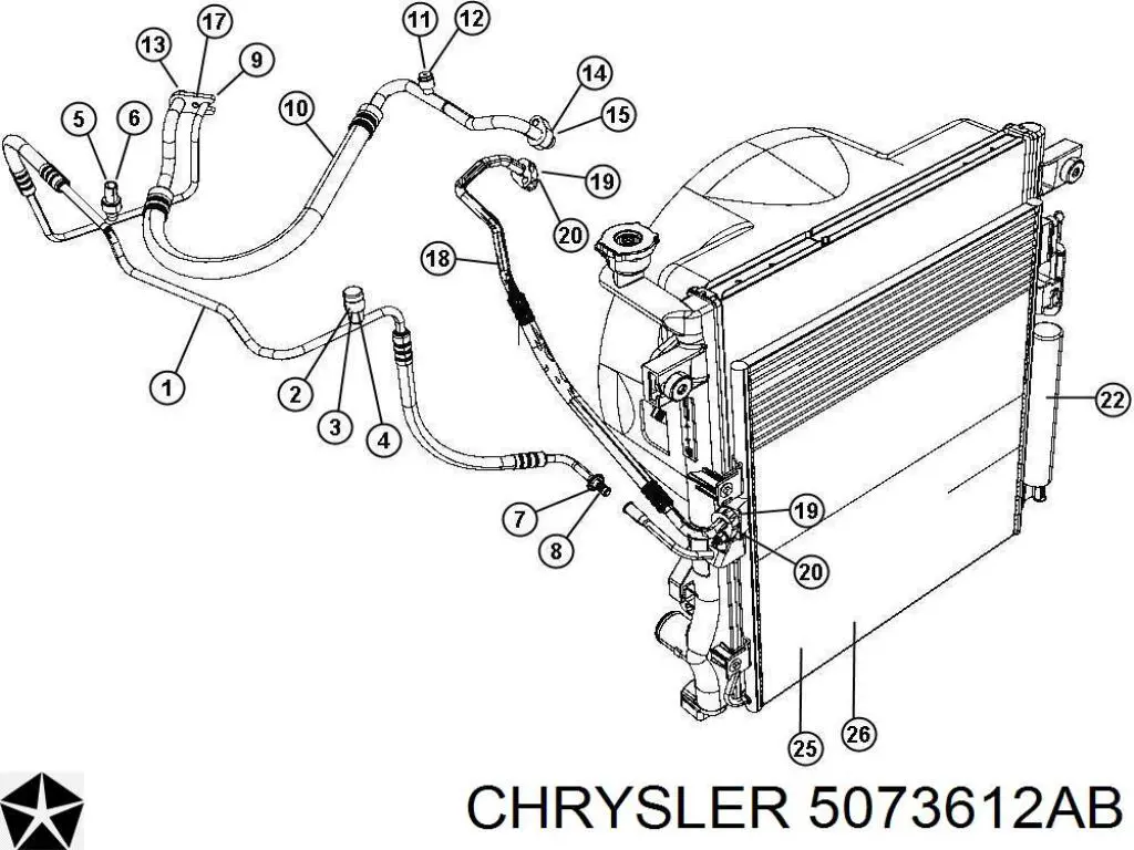 5073612AB Chrysler 