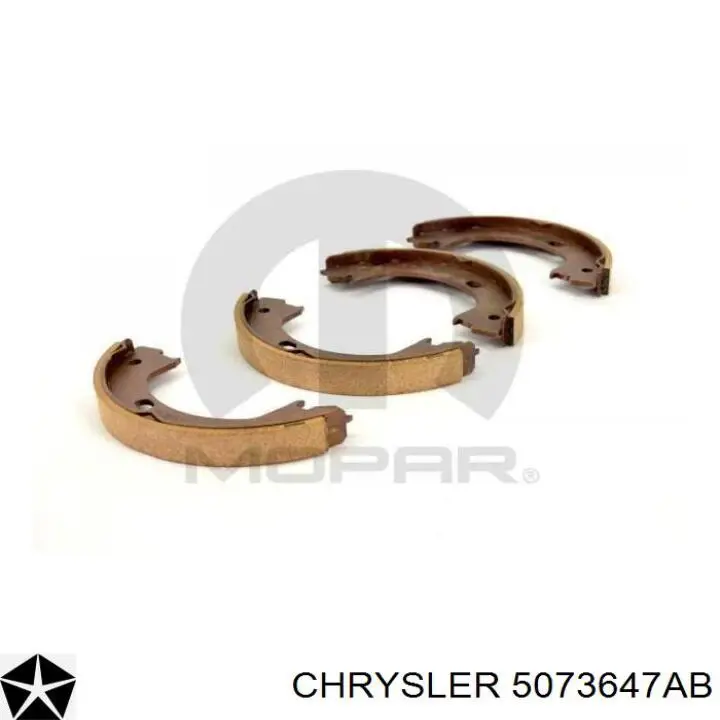 5073647AB Chrysler колодки ручника (стояночного тормоза)