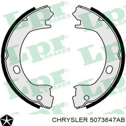 Тормозные колодки стояночного тормоза Chrysler 5073647AB цена, от 26.12 USD