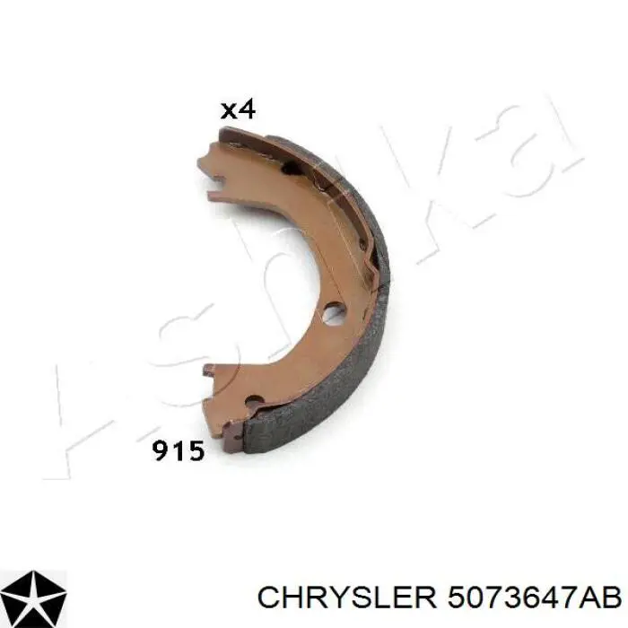 Купить 5073647AB Chrysler Колодки ручника/стояночного тормоза