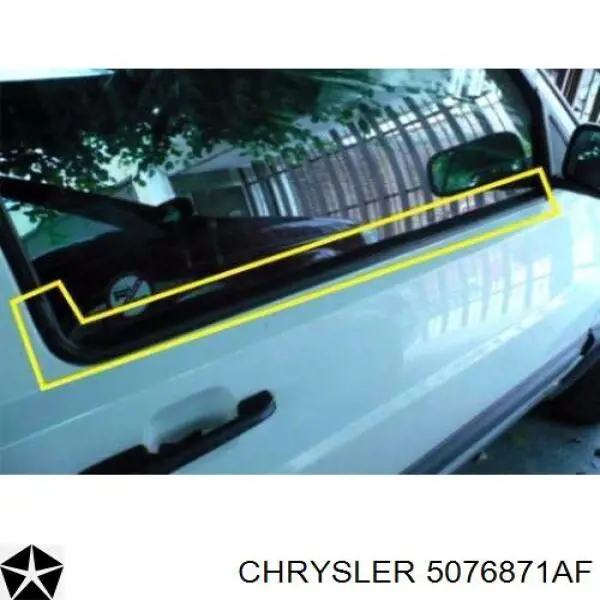 05076871AF Chrysler направляющая стекла рамки двери передней левой