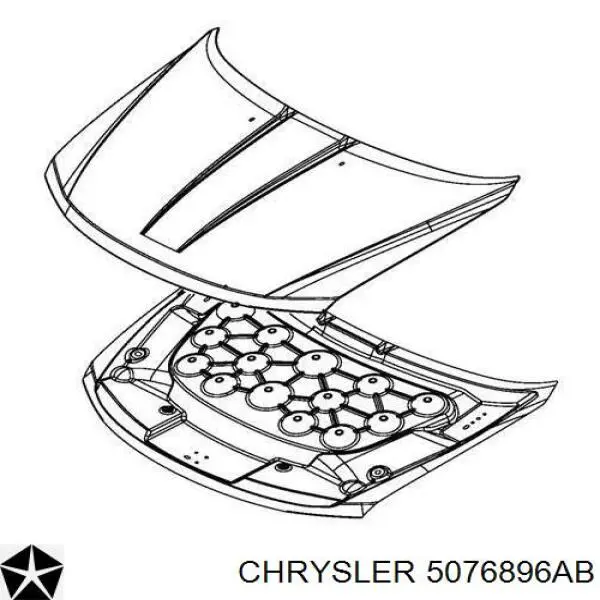 Обшивка капота Chrysler 5076896AB цена, от 18.38 USD