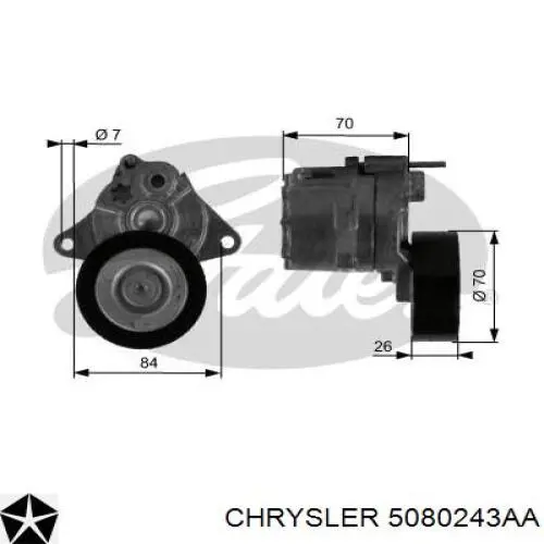 Купить 5080243AA Chrysler Натяжитель приводного ремня