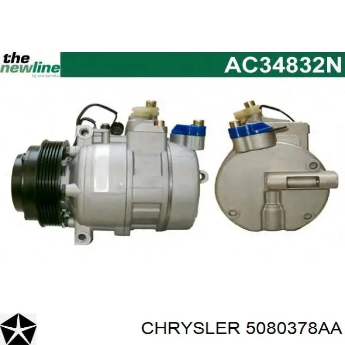 Купить 5080378AA Chrysler Компрессор климатической установки