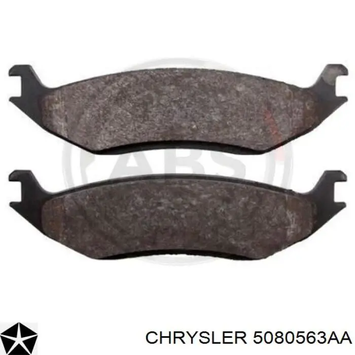 5080563AA Chrysler колодки тормозные задние дисковые