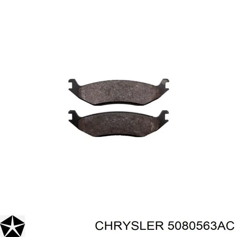 5080563AC Chrysler колодки тормозные задние дисковые