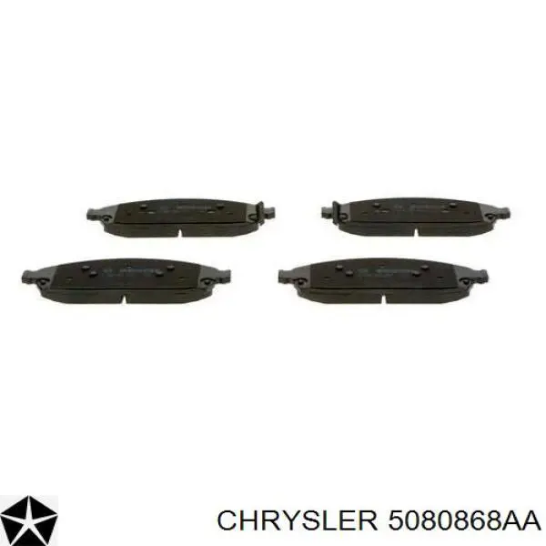 Передние тормозные колодки 5080868AA Chrysler