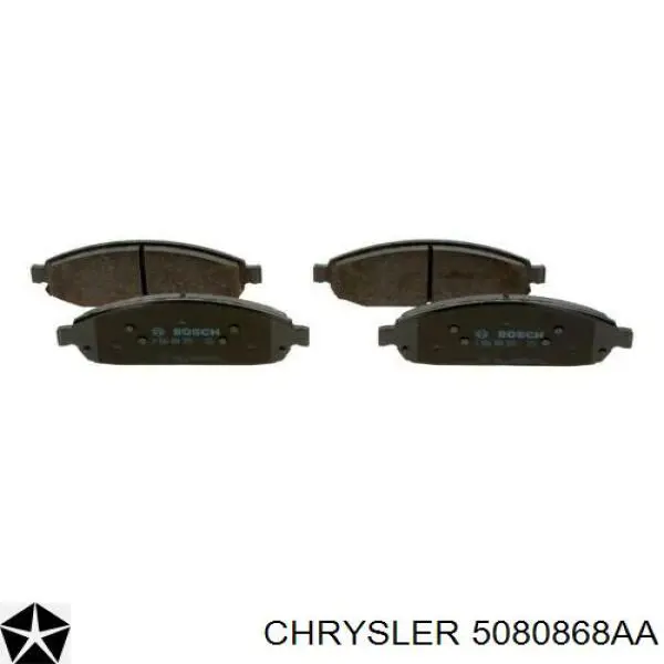 Передние тормозные колодки 5080868AA Chrysler