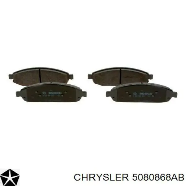Передние тормозные колодки 5080868AB Chrysler