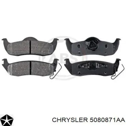 Купить 5080871AA Chrysler Колодки тормозные задние, дисковые