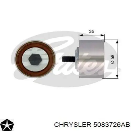 5083726AB Chrysler комплект грм
