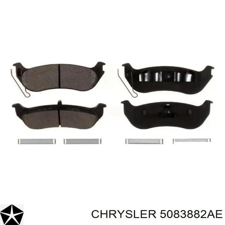 5083882AE Chrysler колодки тормозные задние дисковые