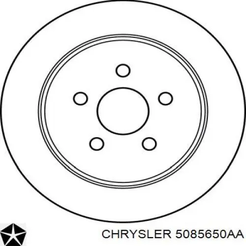 Купить 5085650AA Chrysler Диск тормозной задний