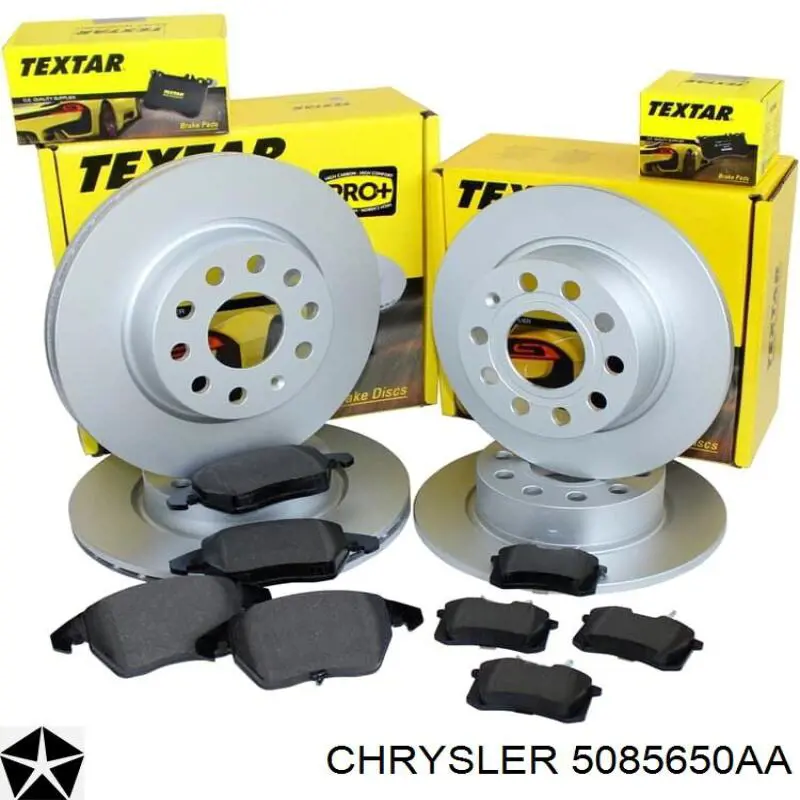 Тормозные диски 5085650AA Chrysler