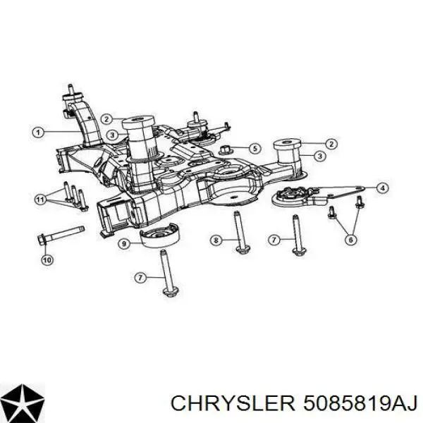 Балка передней подвески Chrysler 5085819AF
