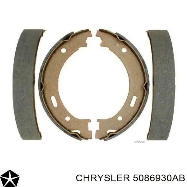 Купить 5086930AB Chrysler Колодки ручника/стояночного тормоза