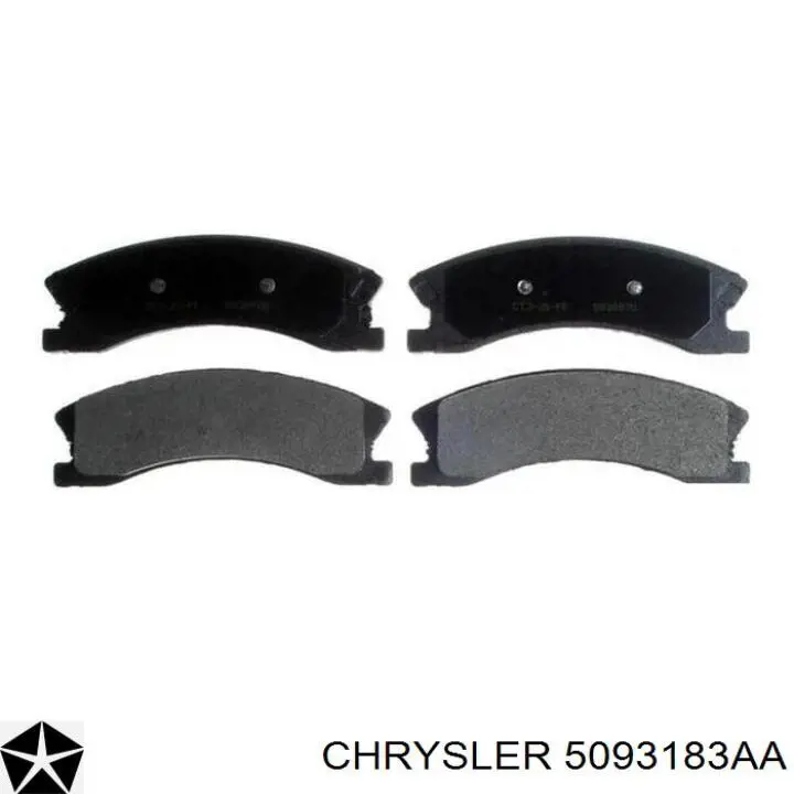 Передние тормозные колодки 5093183AA Chrysler