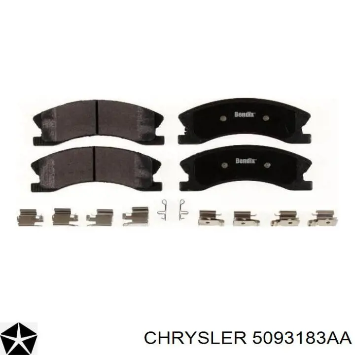 Колодки Chrysler 5093183AA цена, от 37.78 USD