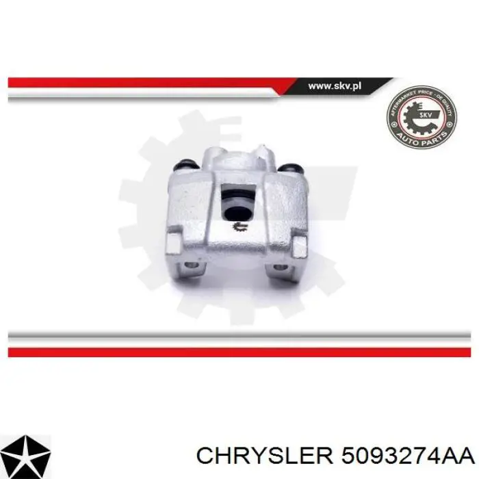 5093274AA Chrysler Суппорт тормозной задний правый