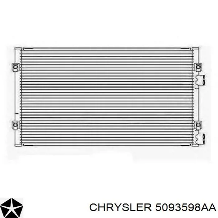 Купить 5093598AA Chrysler Радиатор системы охлаждения кондиционера