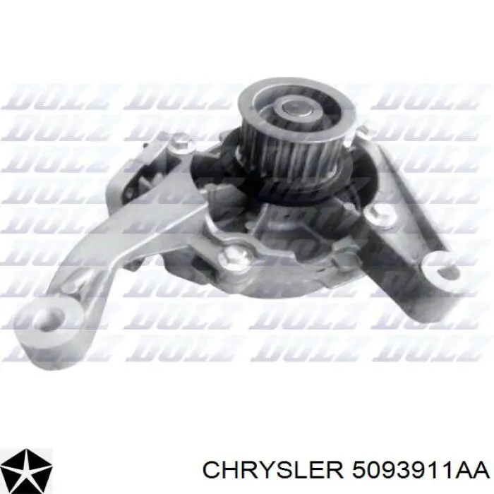 Помпа водяная, (насос) охлаждения, в сборе с корпусом Chrysler 5093911AA цена, от 51.20 USD