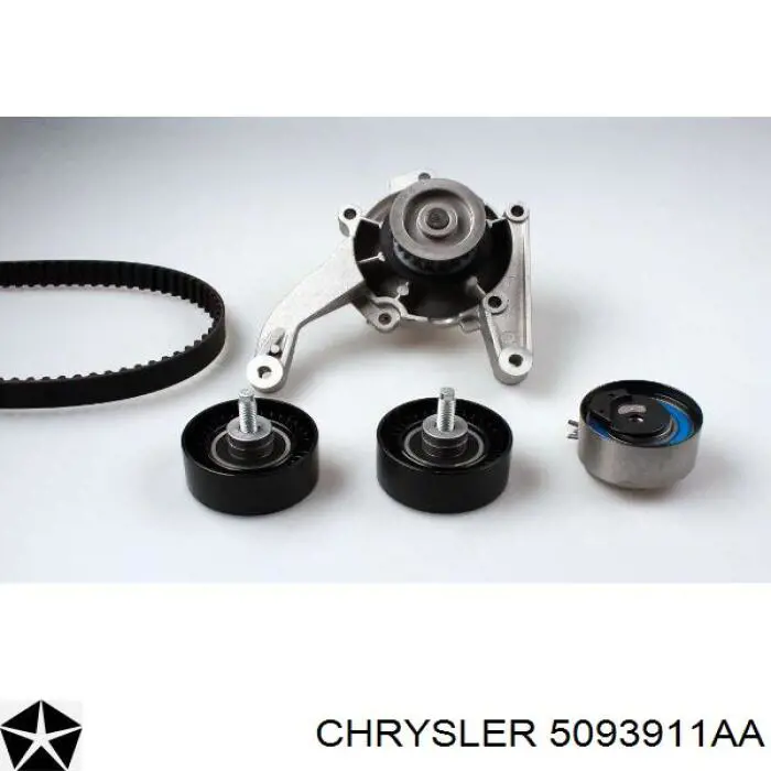 5093911AA Chrysler Водяной насос охлаждения, с корпусом