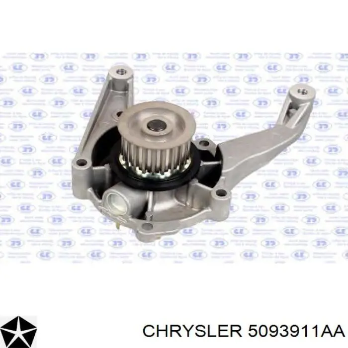 Купить 5093911AA Chrysler Помпа водяная (насос) охлаждения, в сборе с корпусом