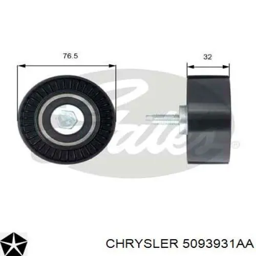 Купить 5093931AA Chrysler Ведуший ролик ГРМ