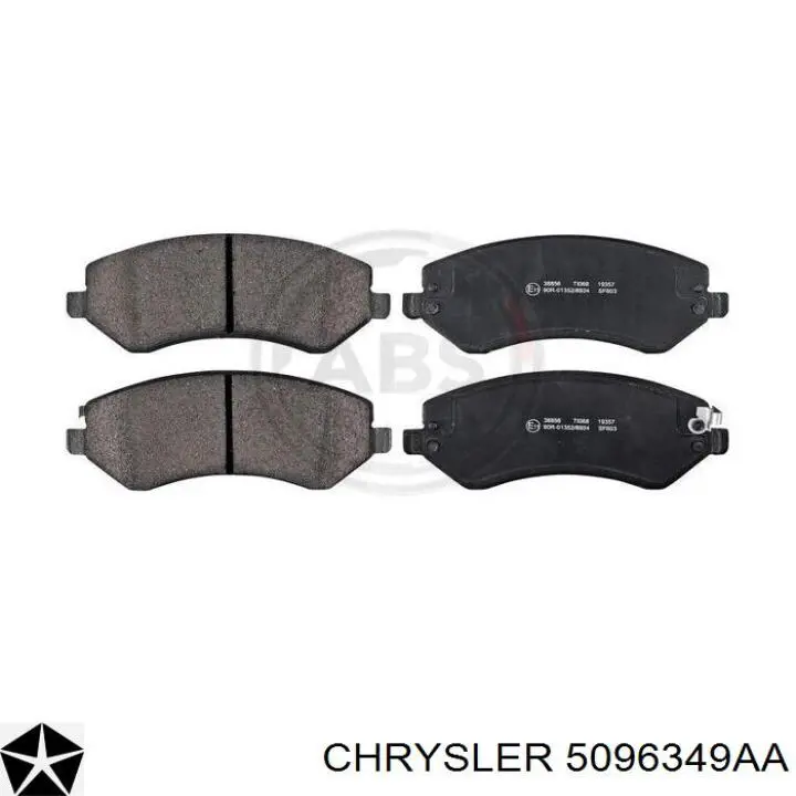Купить 5096349AA Chrysler Колодки тормозные