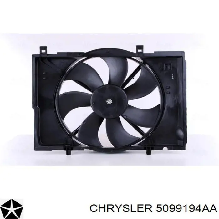 Электровентилятор охлаждения в сборе (мотор+крыльчатка) на Chrysler Crossfire 