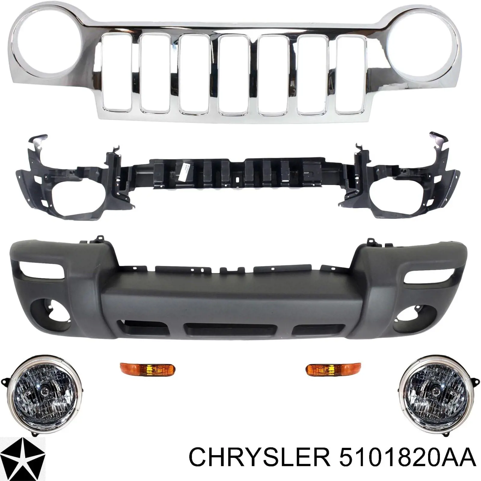 Правая блок фара Jeep Liberty/Cherokee внедорожник (KJ) (2002 - 2007) цена, от 35.25 USD