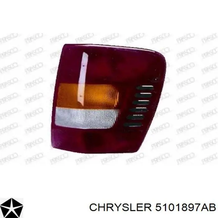 5101897AB Chrysler фонарь задний левый
