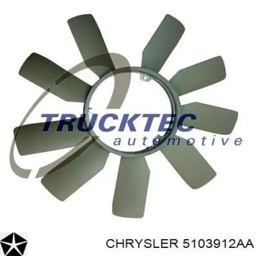 5103912AA Chrysler вентилятор (крыльчатка радиатора охлаждения)