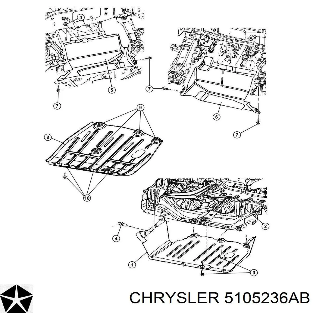  Chrysler 5105236AB цена, от 44.34 USD