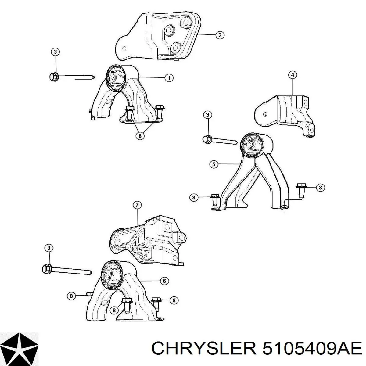  Chrysler 5105409AE цена, от 12.94 USD