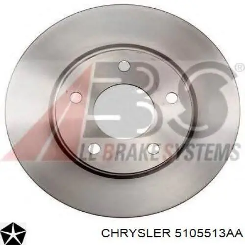 5105513AA Chrysler диск тормозной передний