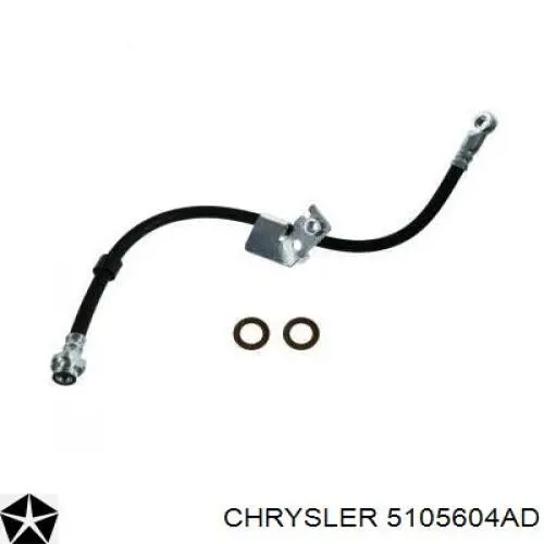 Купить 5105604AD Chrysler Шланг тормозной передний, правый