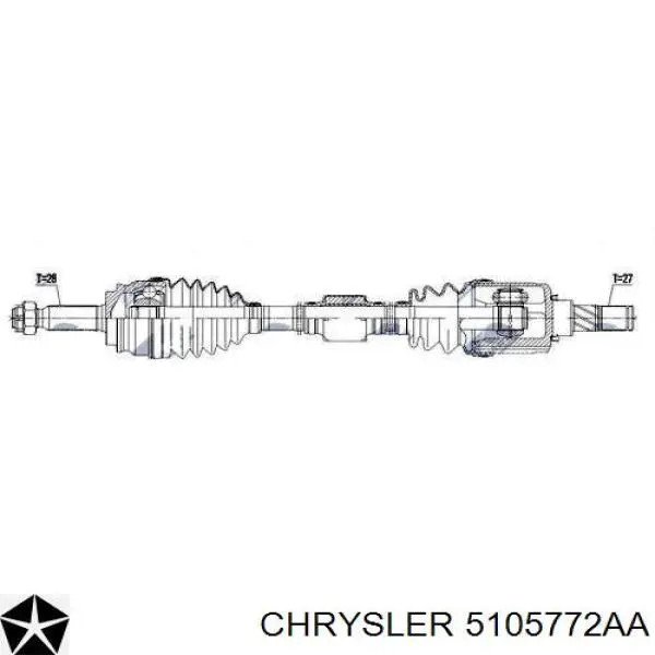 ШРУС наружный передний 5105772AA Chrysler