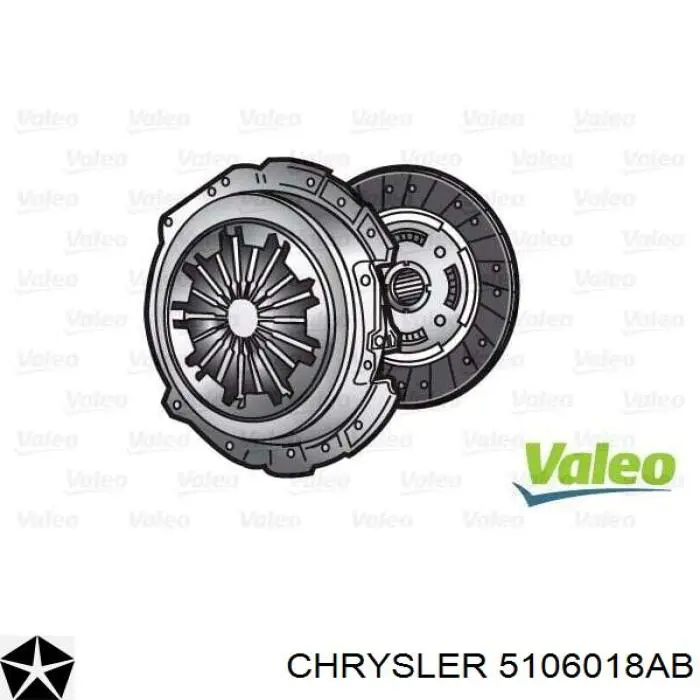 05106018AB Chrysler kit de embraiagem (3 peças)