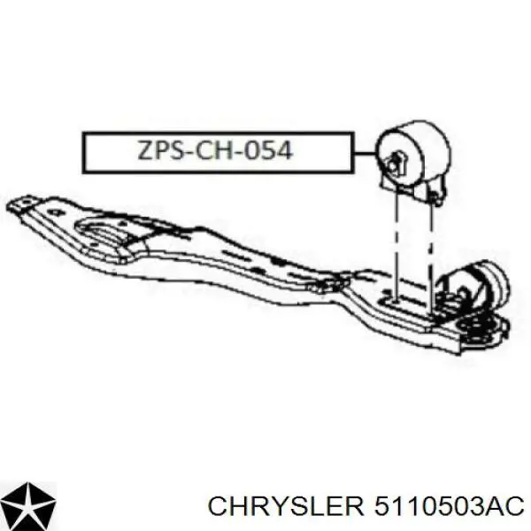 Гидроопора двигателя передняя Chrysler 5110503AC цена, от 27.87 USD