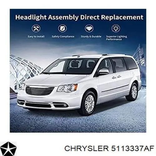 Купить 5113337AI Chrysler Фара левая передняя