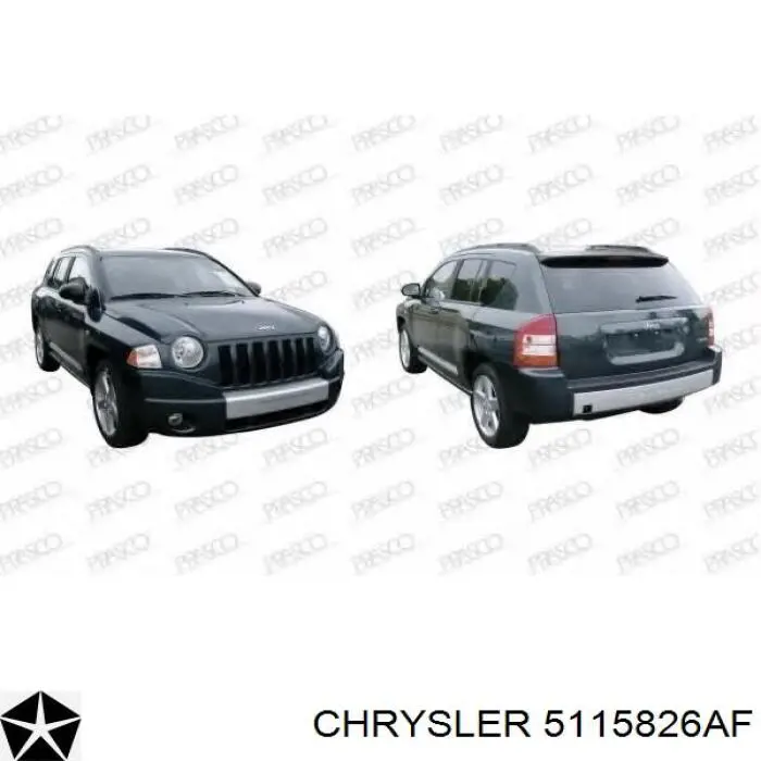 Ручка двери задней наружная правая 5115826AD Chrysler