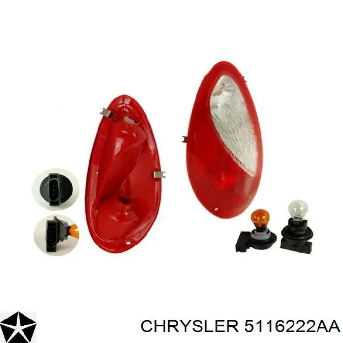 Фонарь задний правый Chrysler 5116222AA цена, от 32.00 USD