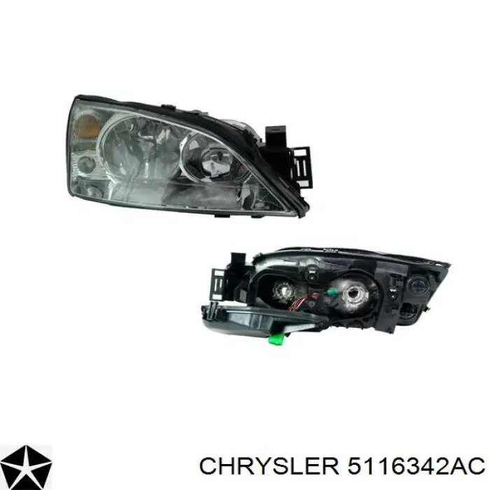 Фара правая Chrysler 5116342AC