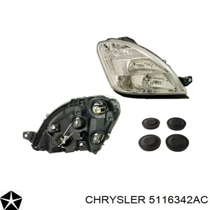 5116342AC Chrysler Фара передняя правая